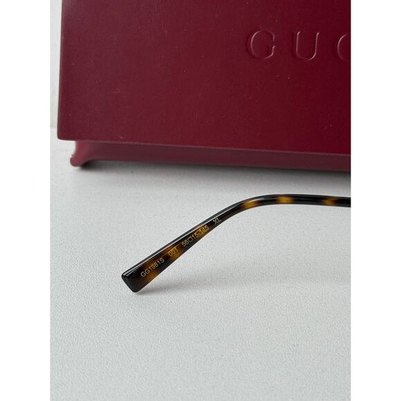 NEW Gucci GG1981S 001 Black Gold Aviator Sunglasses $545 main image 8